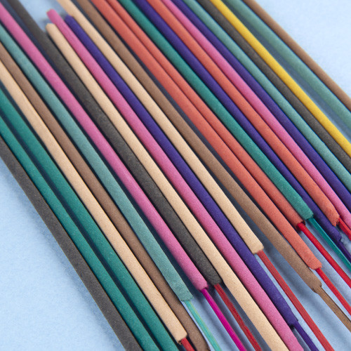 Incense Stick Bamboo Flavor (Fragrance Free) - 100p (mixed colors)