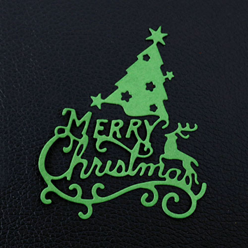Cutting Pad for Paper Incense - Merry Christmas Letter & Tree